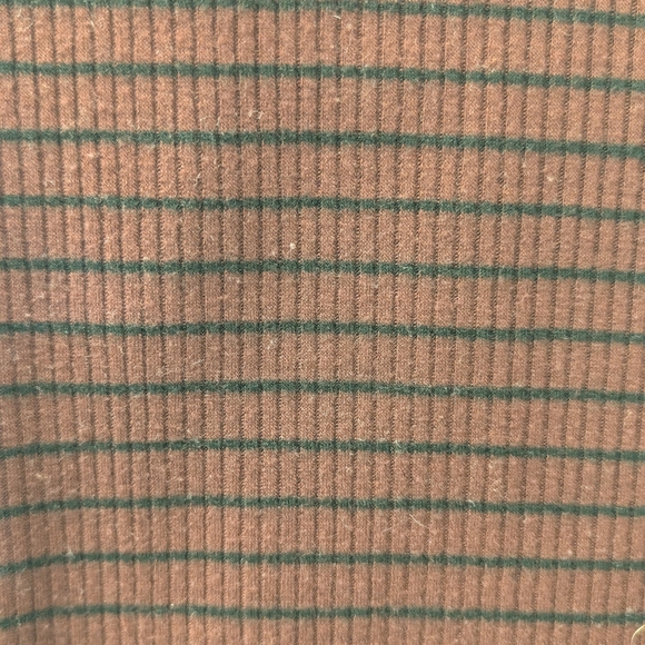 Poof! Burgundy Striped Short Sleeve Top - Picture 6 of 6